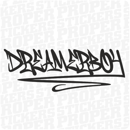 DREAMER BOY - naklejka na samochód